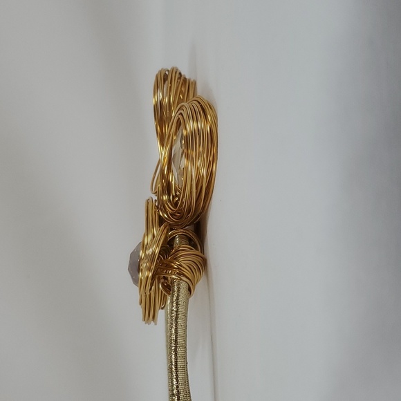 5 Layer Illusion Wire Color Shell & Chunky Statement Necklace & Earrings - Picture 12 of 16